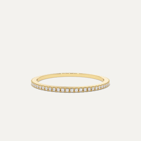 18K Gold Delicate Eternity Ring