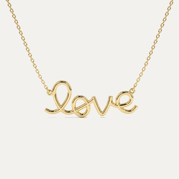 18K Gold Love Necklace