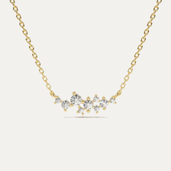 Diamond Cluster Necklace