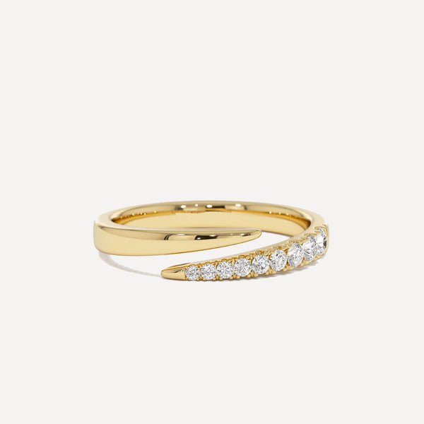 18K Gold Wraparound Diamond Ring