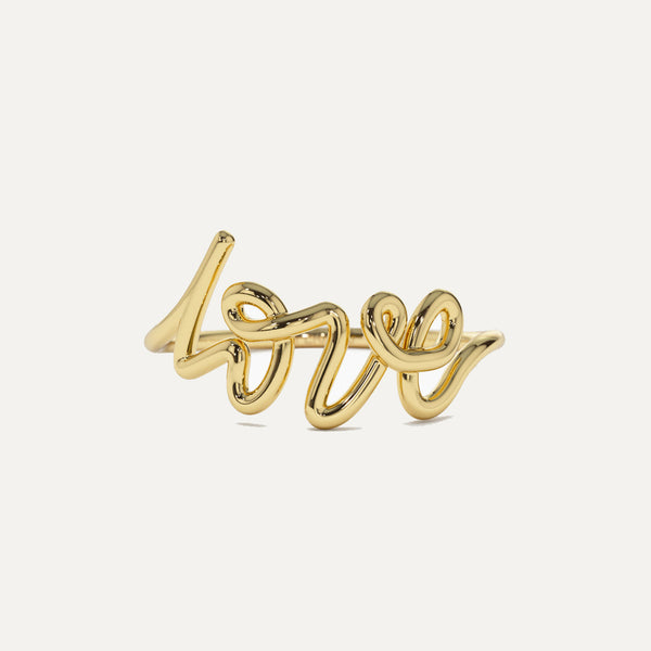 18K Gold Love Ring