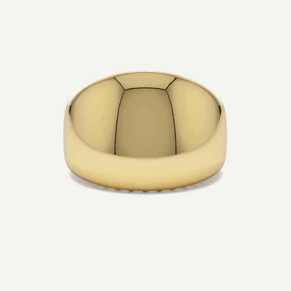 18K Gold Dome Ring