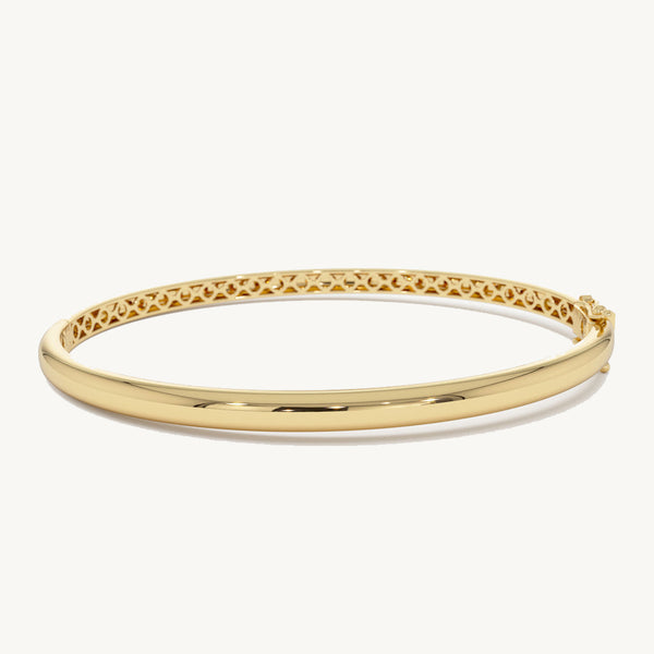 18K Gold Curve Bangle