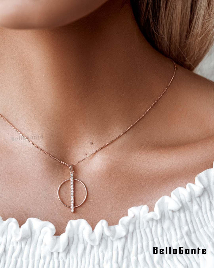 The Circlebar Necklace - BelloGante